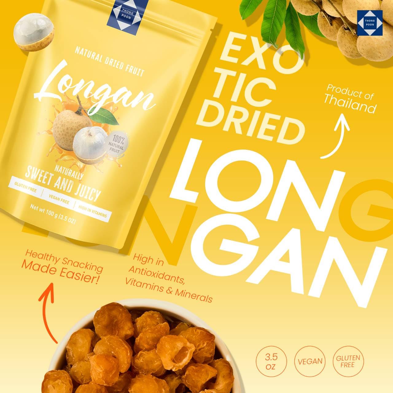 Amazon.com: Natural Dried Longan – Naturally Sweet & Juicy